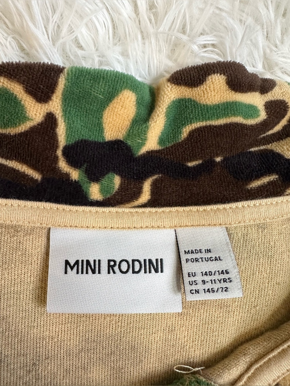 Mini Rodini Organic Cotton Camouflage Dress Long Sleeve Girls 140/146 9-11Y - Picture 3 of 11